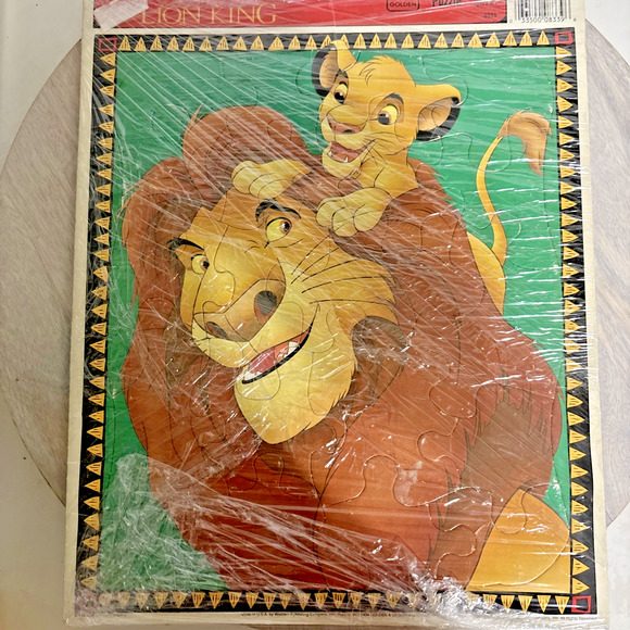 Disney Lion King Simba & Mufasa Jumbo Tray Puzzle - Picture 4 of 5